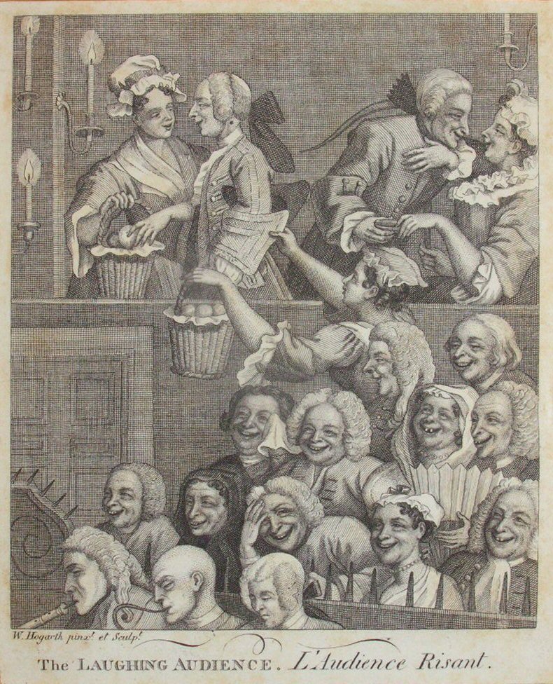 Print - The Laughing Audience. L'Audience Risant. - Hogarth